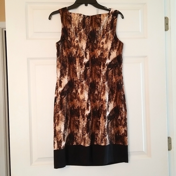 AB Studio black, brown & white dress in sz.6. - Picture 4 of 8